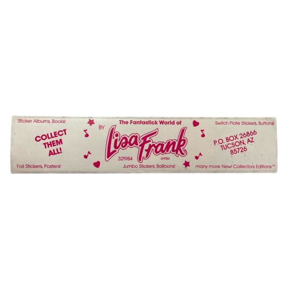 Lisa Frank Vintage Unicorn Sticker On Top of a Hamburger with a Bear - Picture 2 of 4